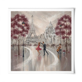Twirl Paris Dance Square Art Print Twirl Paris Dance Square Art Print wall art product Isabella Karolewicz