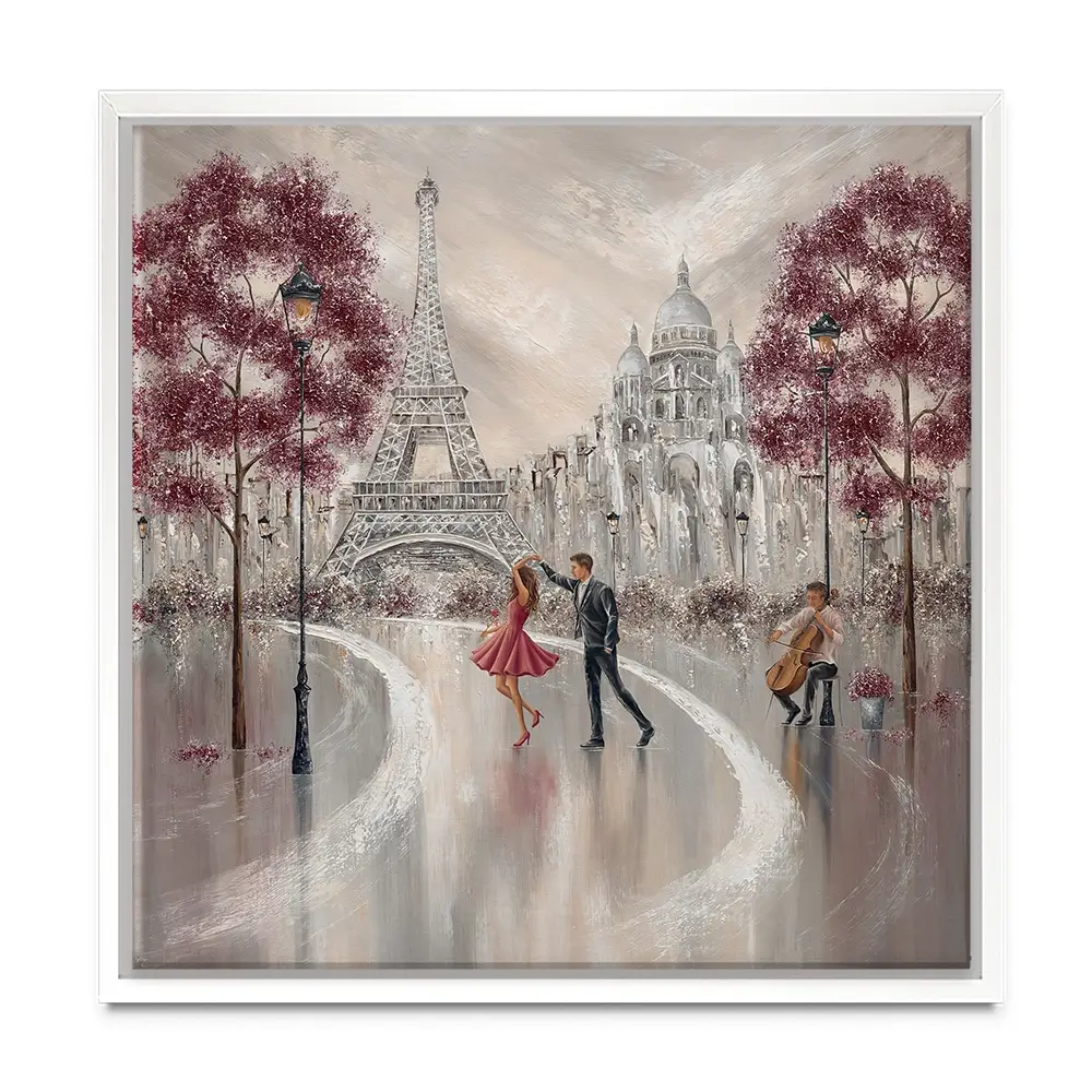Twirl Paris Dance Square Canvas Print Twirl Paris Dance Square Canvas Print wall art product Isabella Karolewicz