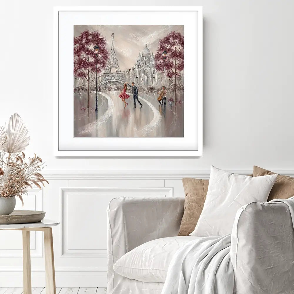 Twirl Paris Dance Square Framed Art Print Twirl Paris Dance Square Framed Art Print wall art product Isabella Karolewicz