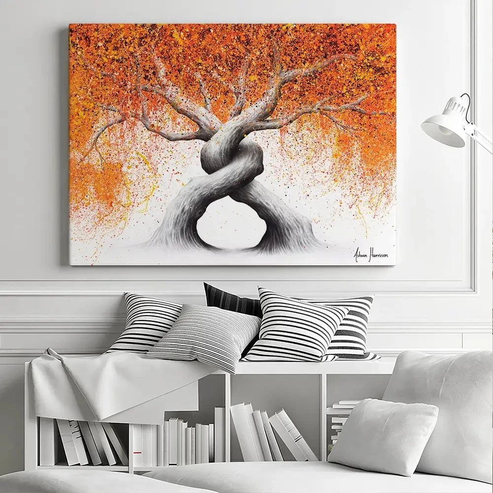 Twisting Love Trees Canvas Print Twisting Love Trees Canvas Print wall art product Ashvin Harrison