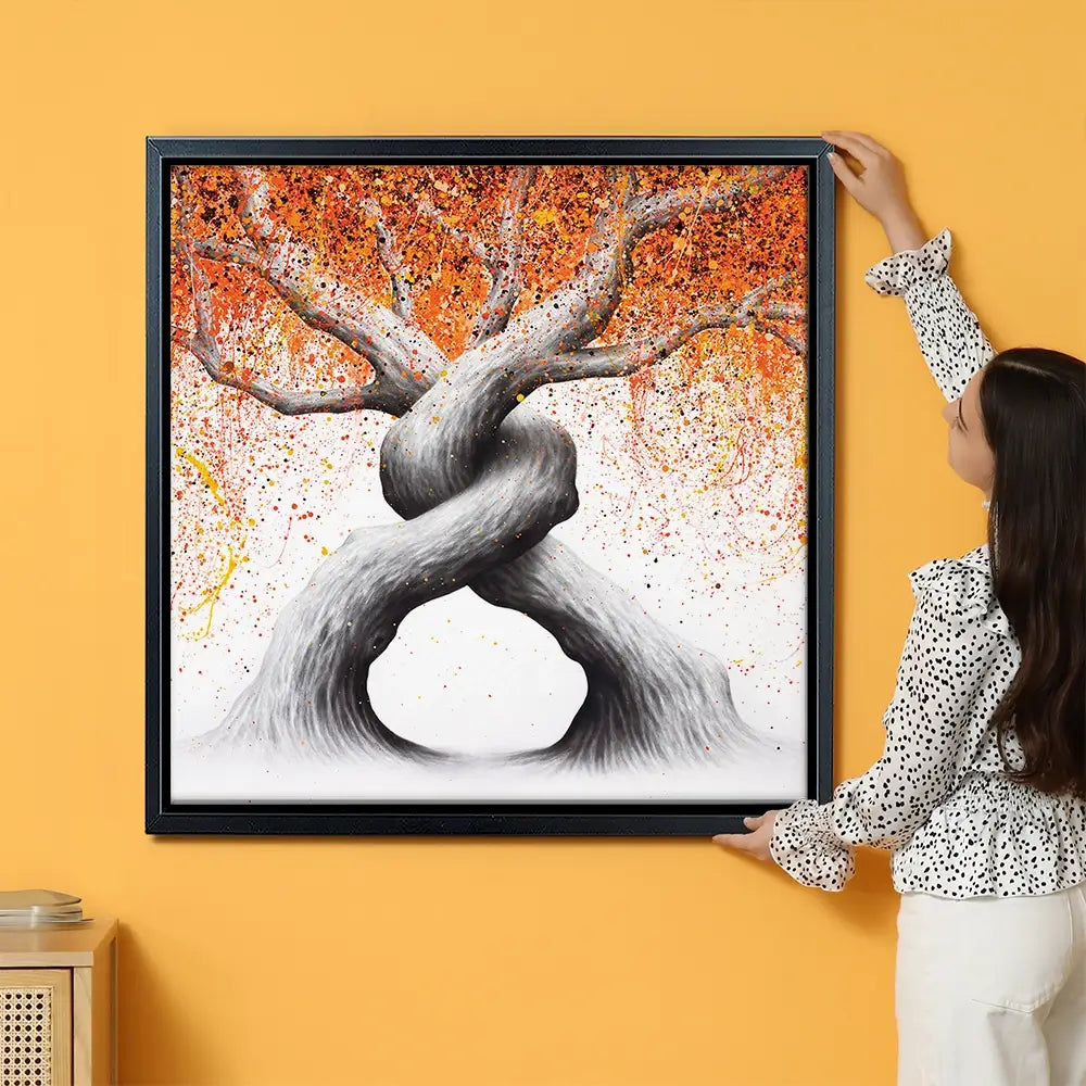 Twisting Love Trees Oversized Canvas Print Twisting Love Trees Oversized Canvas Print wall art product Art Print Shop