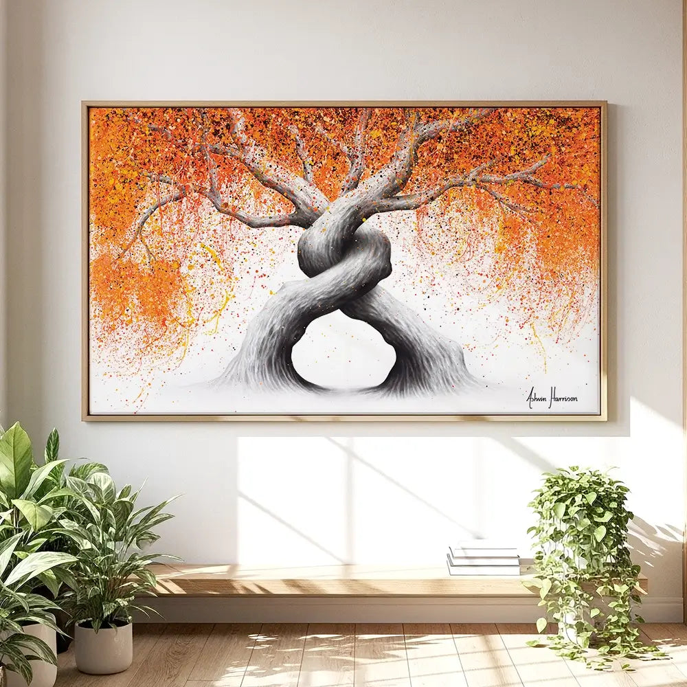 Twisting Love Trees Oversized Canvas Print Twisting Love Trees Oversized Canvas Print wall art product Art Print Shop