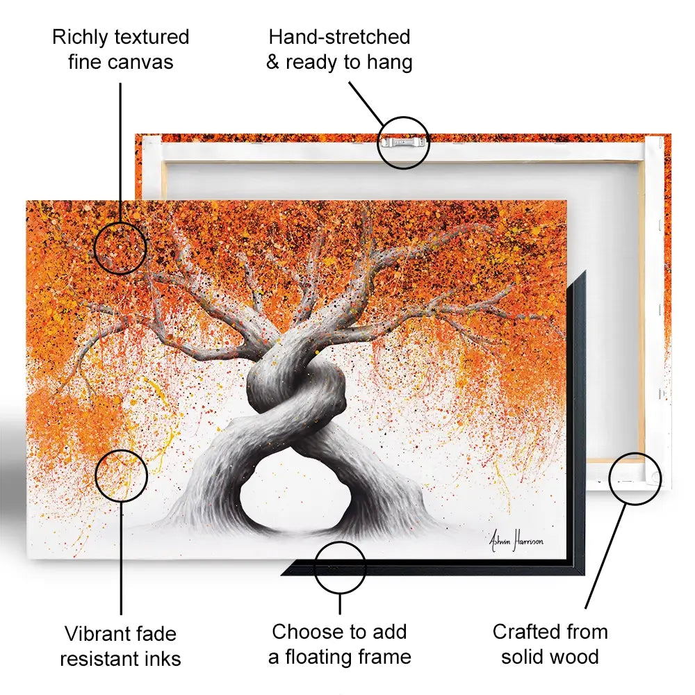 Twisting Love Trees Oversized Canvas Print Twisting Love Trees Oversized Canvas Print wall art product Ashvin Harrison