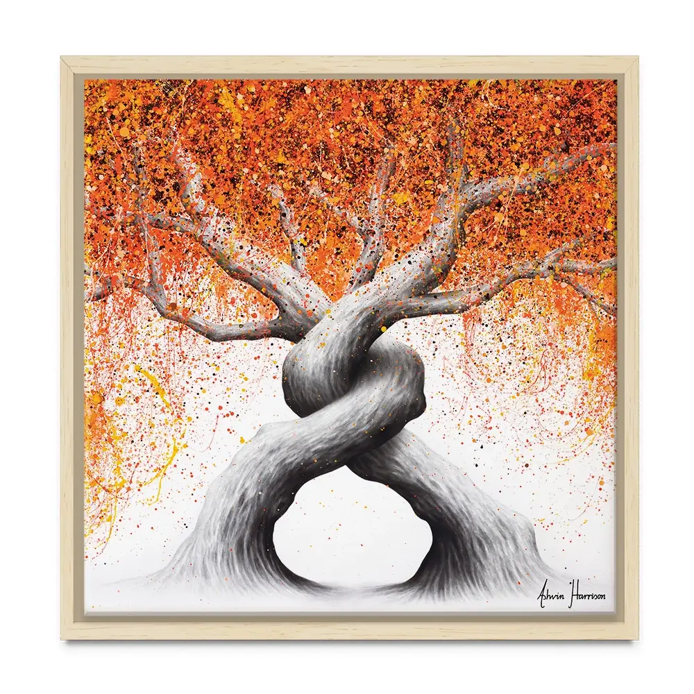 Twisting Love Trees Square Canvas Print Twisting Love Trees Square Canvas Print wall art product Ashvin Harrison