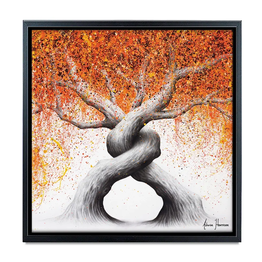 Twisting Love Trees Square Canvas Print Twisting Love Trees Square Canvas Print wall art product Ashvin Harrison