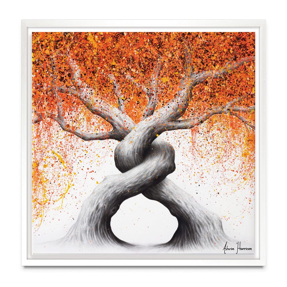 Twisting Love Trees Square Canvas Print wall art product Ashvin Harrison