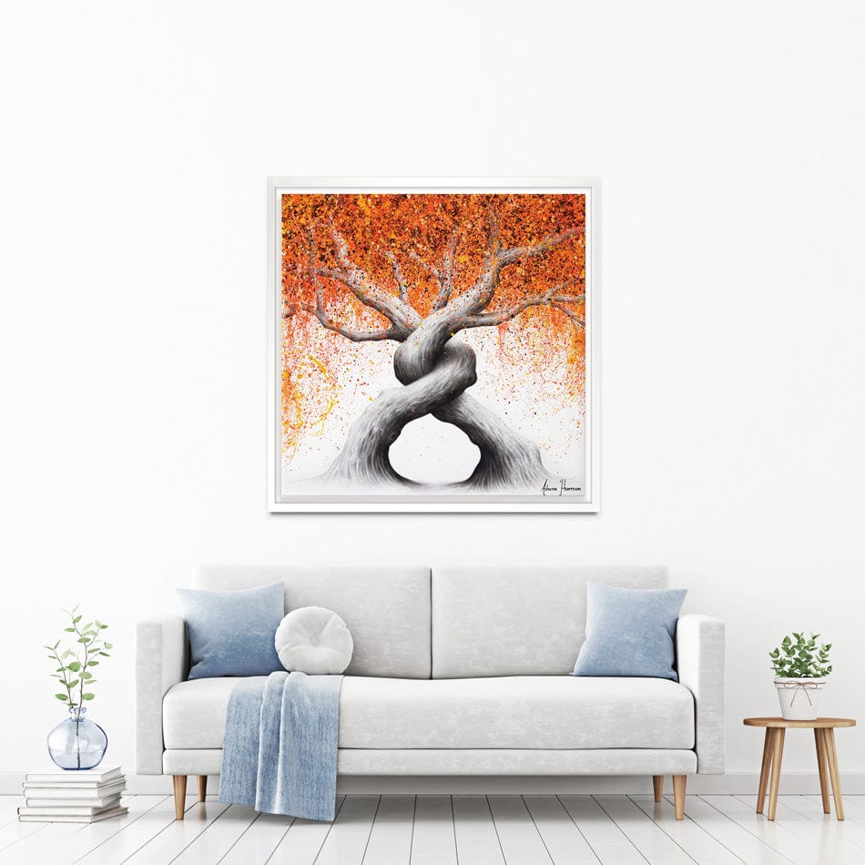 Twisting Love Trees Square Canvas Print wall art product Ashvin Harrison