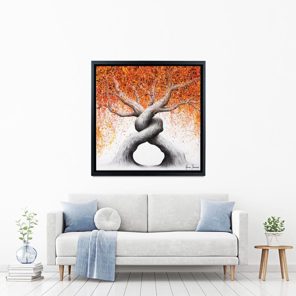 Twisting Love Trees Square Canvas Print wall art product Ashvin Harrison