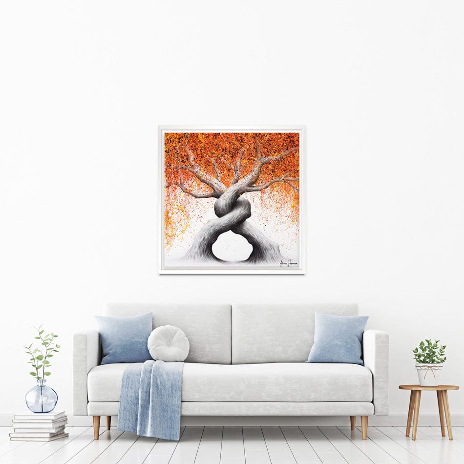 Twisting Love Trees Square Canvas Print wall art product Ashvin Harrison