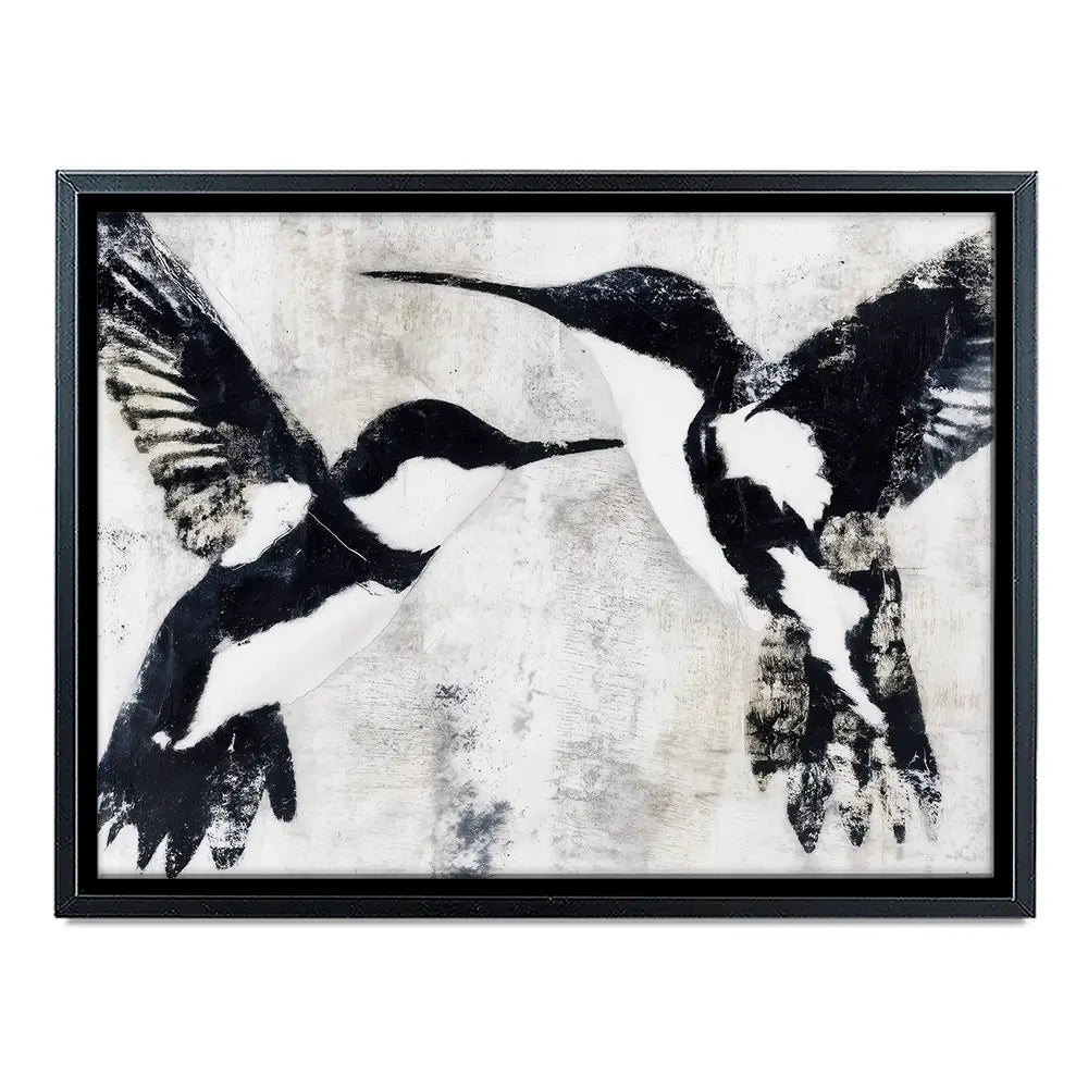 Two Birds In Flight Canvas Print Two Birds In Flight Canvas Print wall art product Chromatic Storm Studio