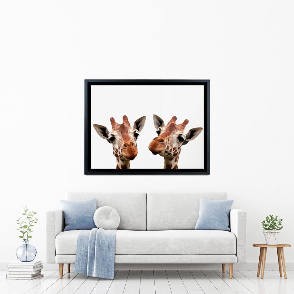 Two Giraffes Canvas Print wall art product kaczor58 / Shutterstock