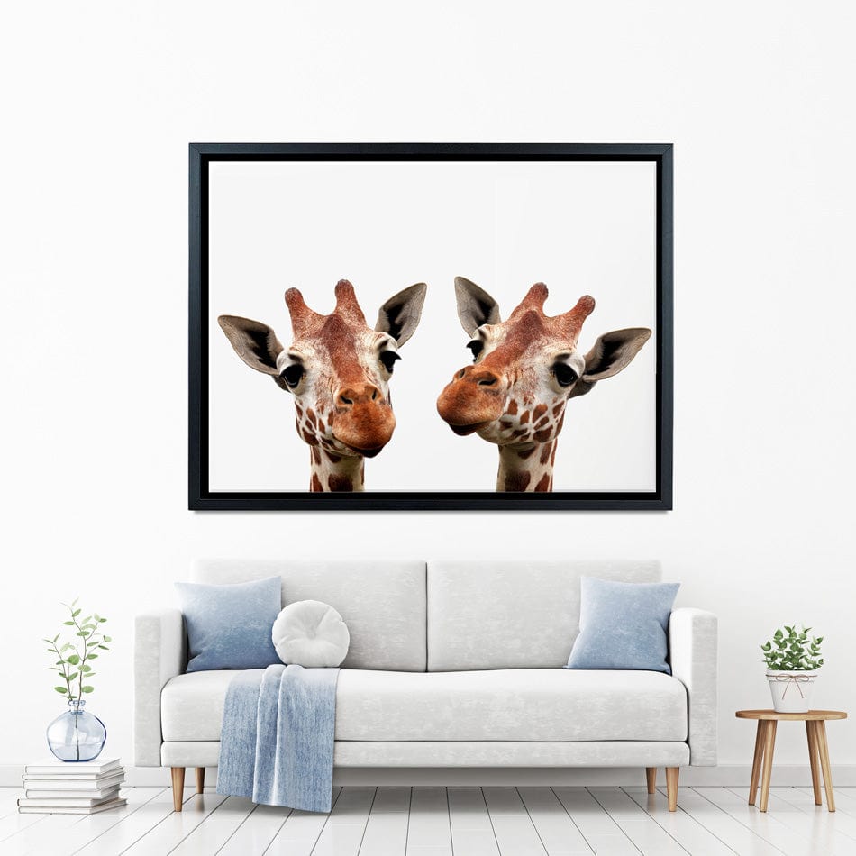 Two Giraffes Canvas Print wall art product kaczor58 / Shutterstock