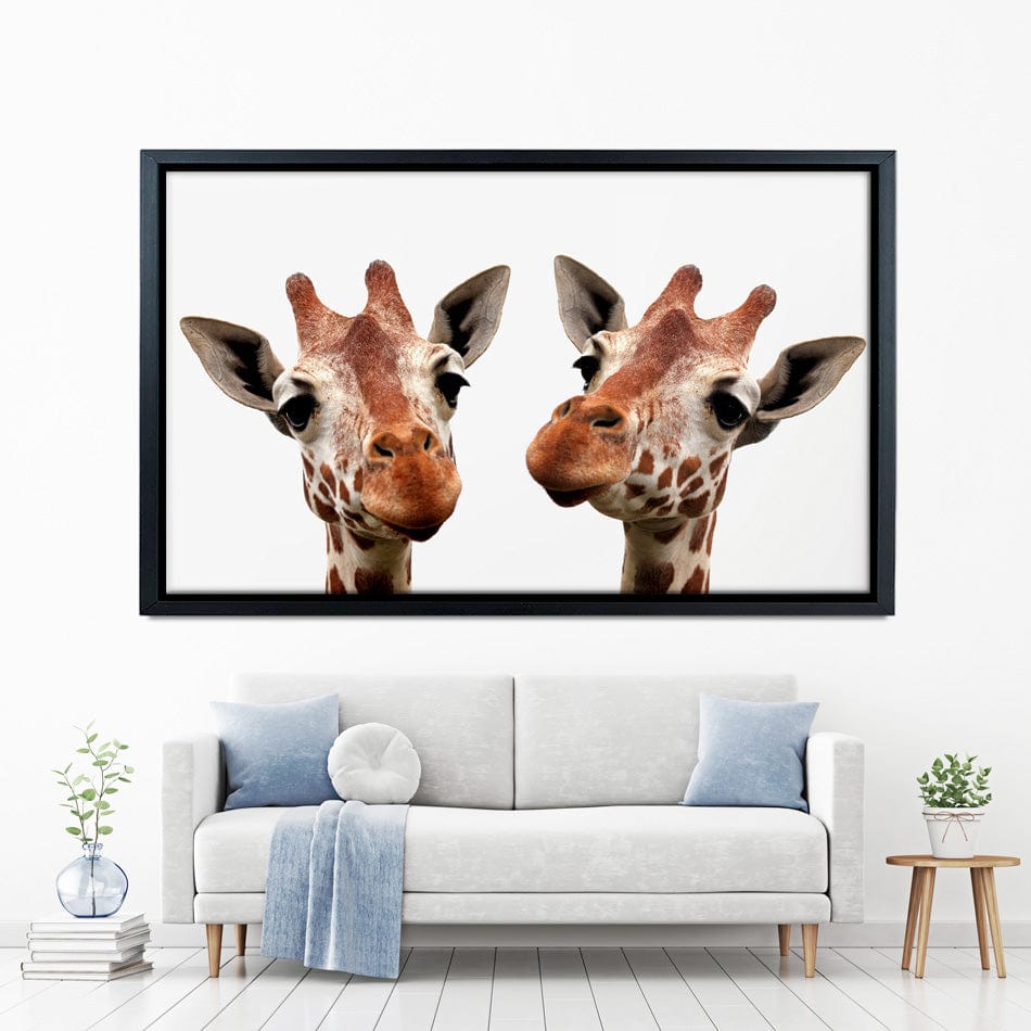 Two Giraffes Canvas Print wall art product kaczor58 / Shutterstock