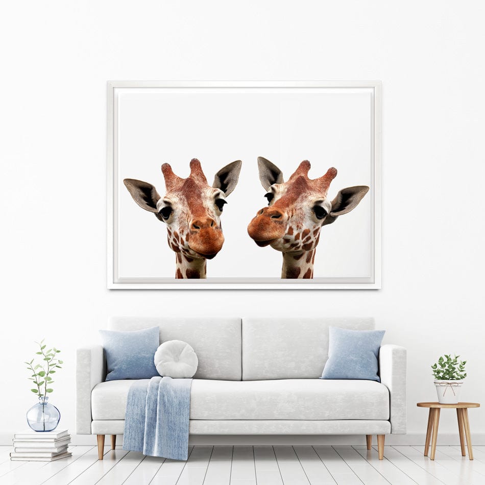 Two Giraffes Canvas Print wall art product kaczor58 / Shutterstock