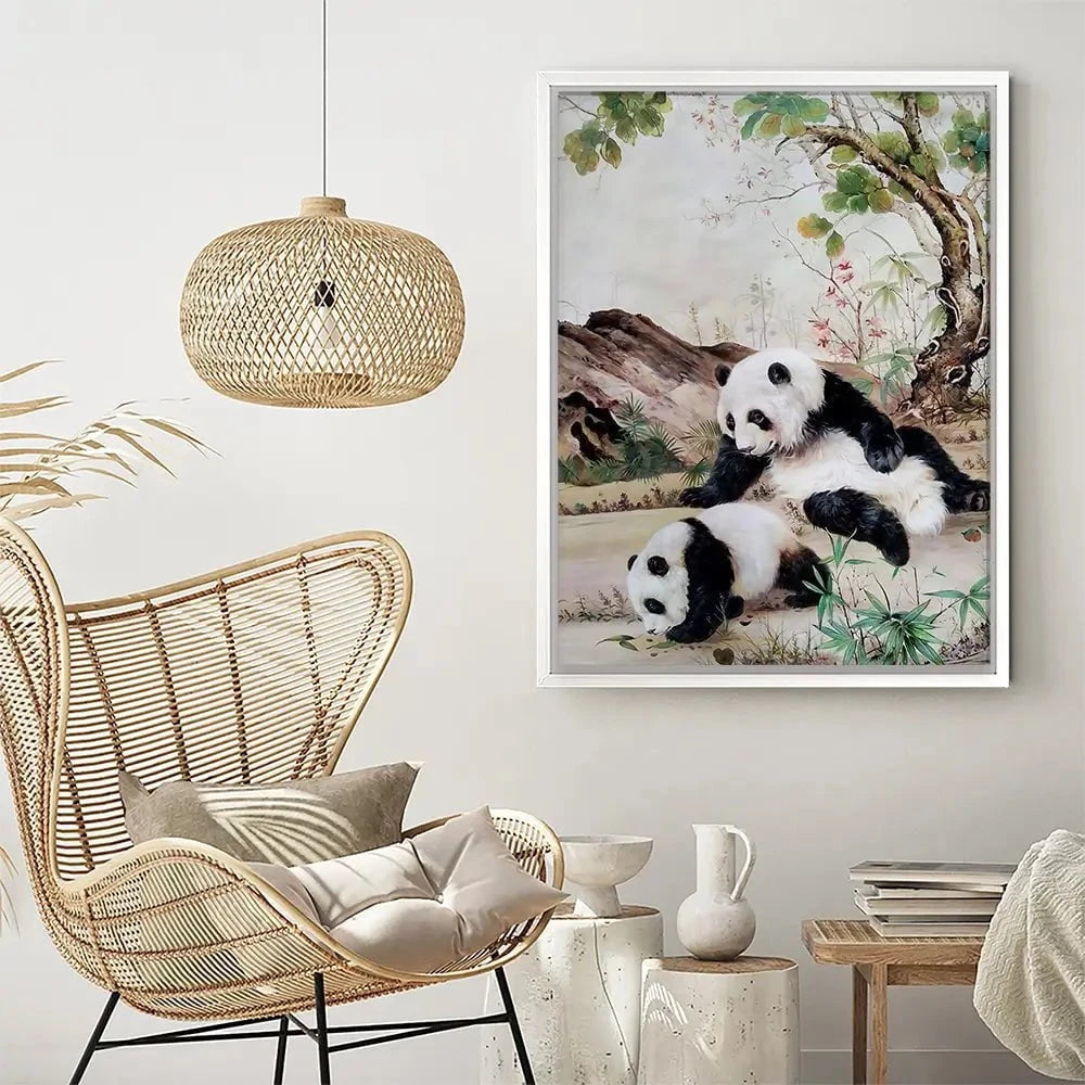 Two Pandas Canvas Print Two Pandas Canvas Print wall art product Greatart / Shutterstock