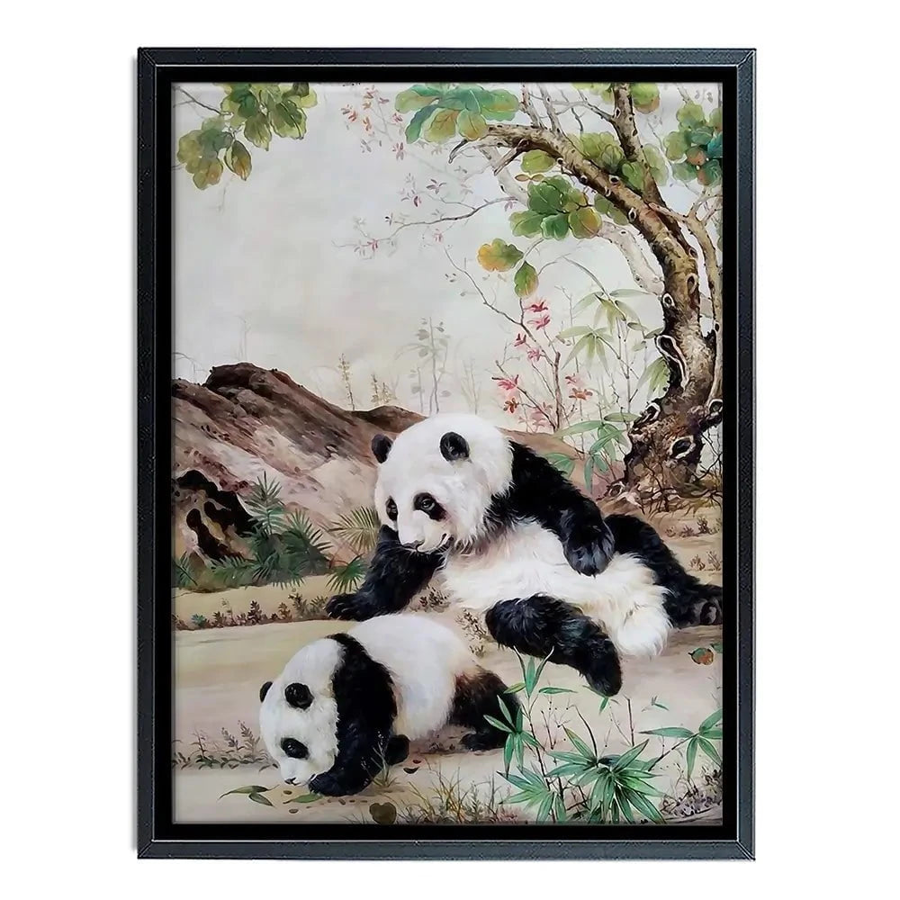 Two Pandas Canvas Print Two Pandas Canvas Print wall art product Greatart / Shutterstock