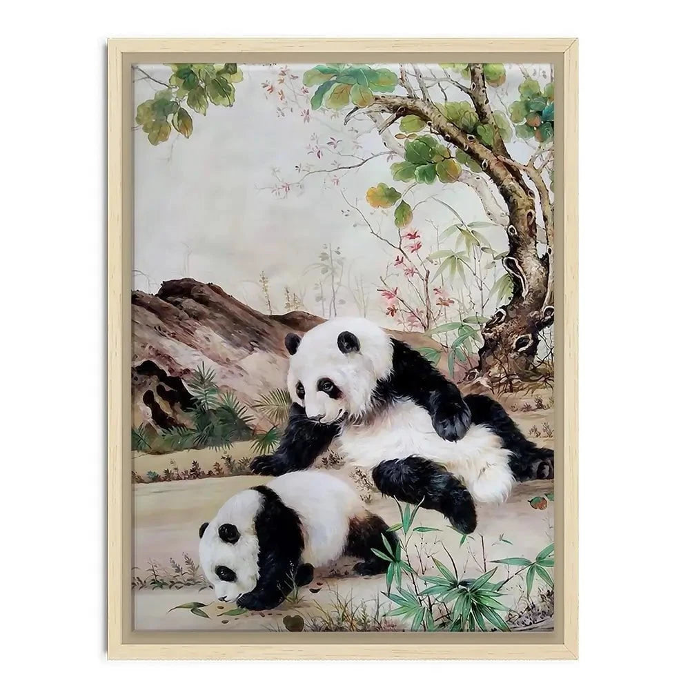 Two Pandas Canvas Print Two Pandas Canvas Print wall art product Greatart / Shutterstock