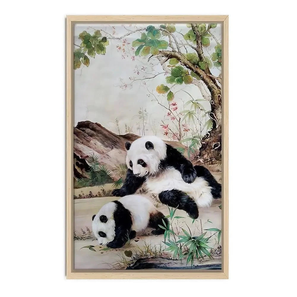 Two Pandas Canvas Print Two Pandas Canvas Print wall art product Greatart / Shutterstock