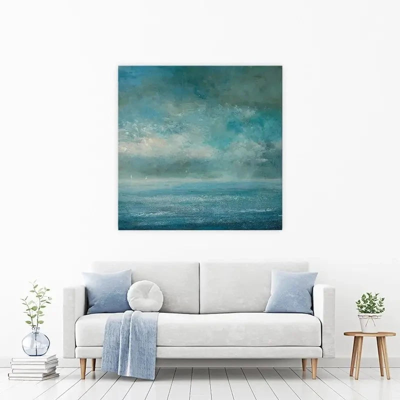 Two Yachts In The Blue Canvas Print Two Yachts In The Blue Canvas Print wall art product Craig Askew