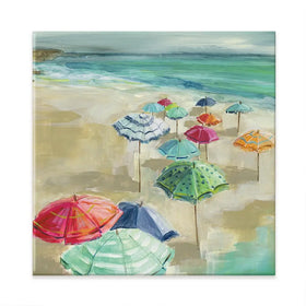Umbrella Beach Canvas Print Umbrella Beach Canvas Print wall art product Carol Robinson