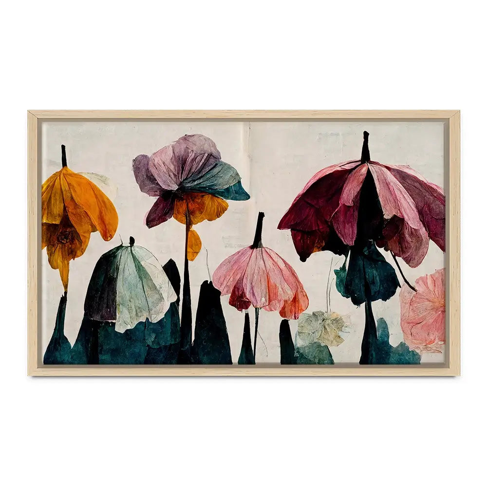 Umbrella Flowers Canvas Print Umbrella Flowers Canvas Print wall art product Treechild