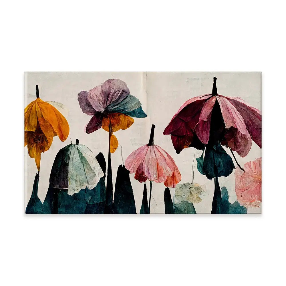 Umbrella Flowers Canvas Print Umbrella Flowers Canvas Print wall art product Treechild