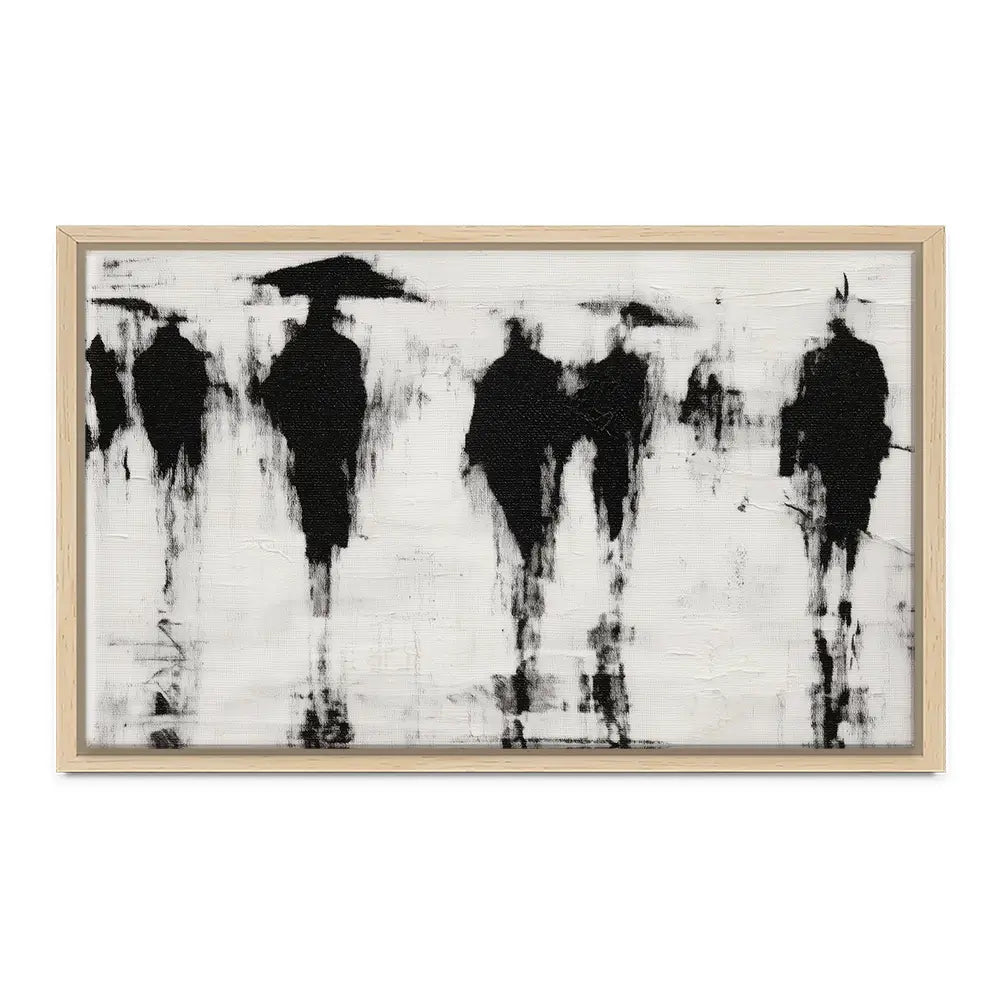 Umbrella Silhouettes Canvas Print Umbrella Silhouettes Canvas Print wall art product Chromatic Storm Studio