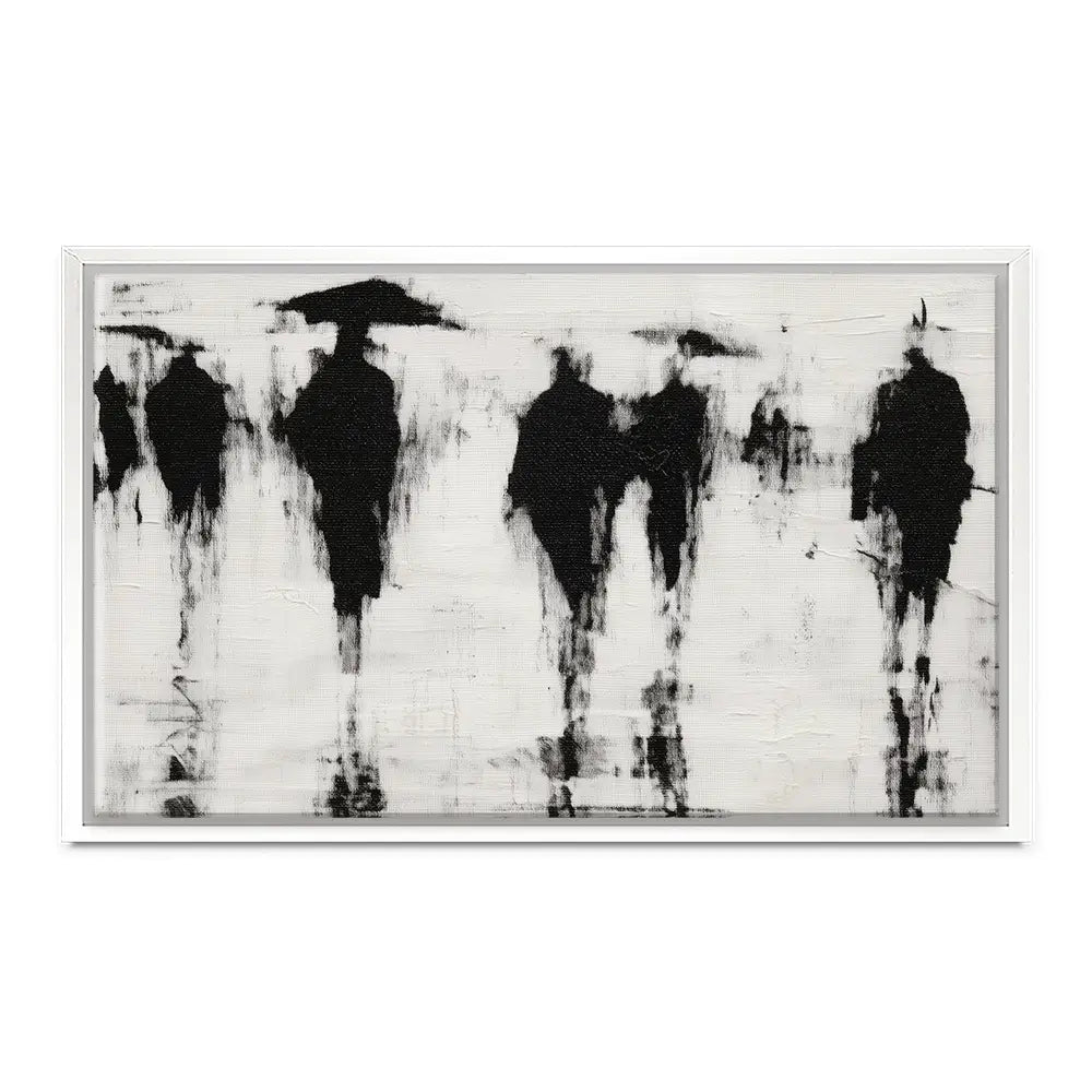 Umbrella Silhouettes Canvas Print Umbrella Silhouettes Canvas Print wall art product Chromatic Storm Studio
