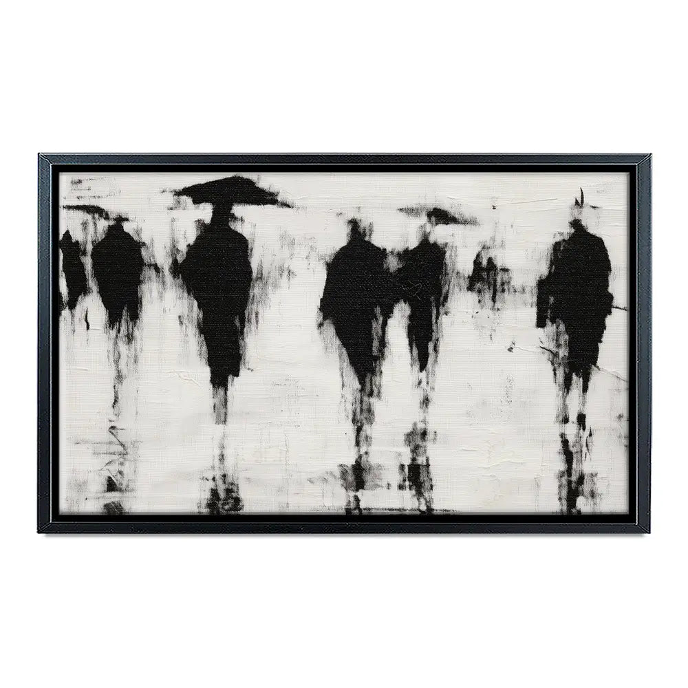 Umbrella Silhouettes Canvas Print Umbrella Silhouettes Canvas Print wall art product Chromatic Storm Studio