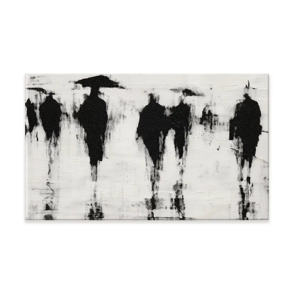 Umbrella Silhouettes Canvas Print Umbrella Silhouettes Canvas Print wall art product Chromatic Storm Studio