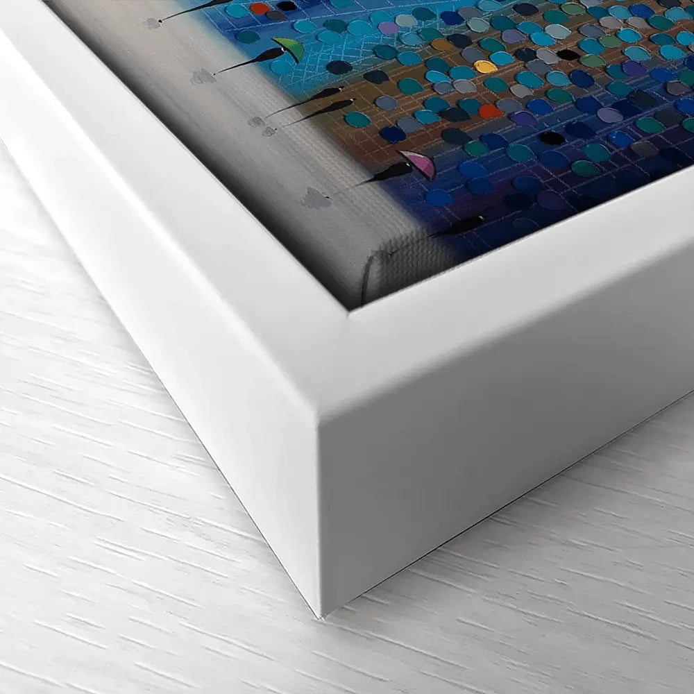 Umbrellas At Night Canvas Print Umbrellas At Night Canvas Print | Abstract Canvas Art | Umbrella Art wall art product Ekaterina Ermilkina