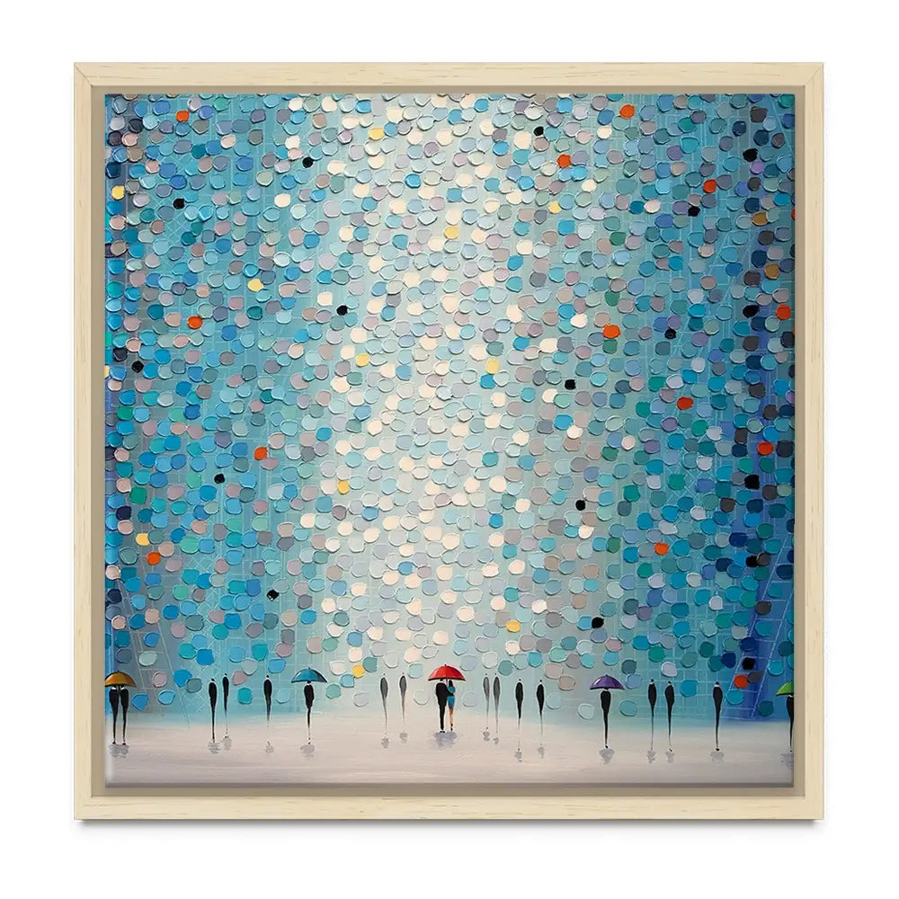 Umbrellas At Night Oversized Canvas Print Umbrellas At Night Oversized Canvas Print wall art product Ekaterina Ermilkina