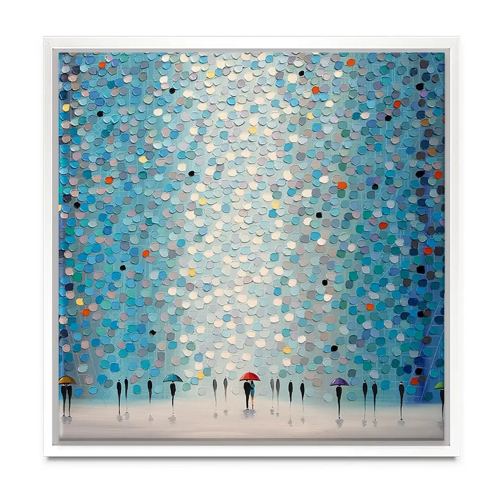 Umbrellas At Night Oversized Canvas Print Umbrellas At Night Oversized Canvas Print wall art product Ekaterina Ermilkina