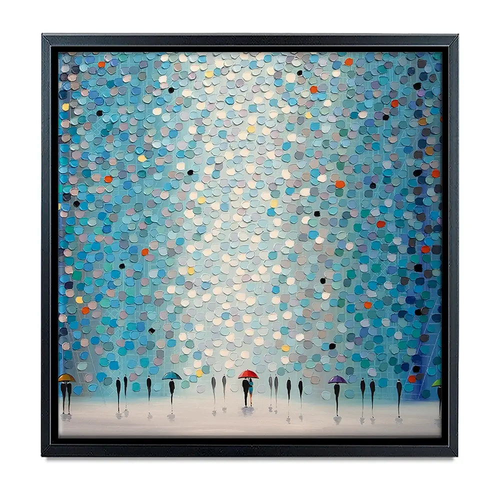 Umbrellas At Night Oversized Canvas Print Umbrellas At Night Oversized Canvas Print wall art product Ekaterina Ermilkina