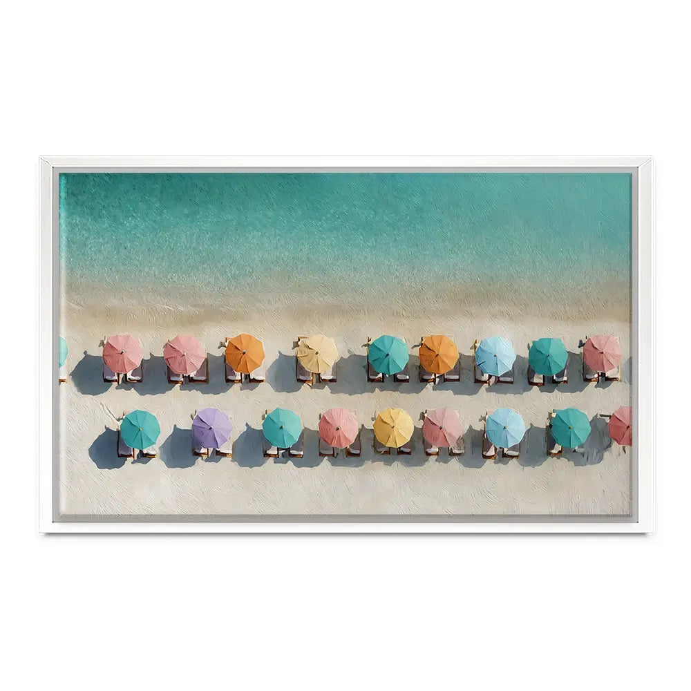 Umbrellas From Above Canvas Print Umbrellas From Above Canvas Print wall art product Art by Özge - Independent
