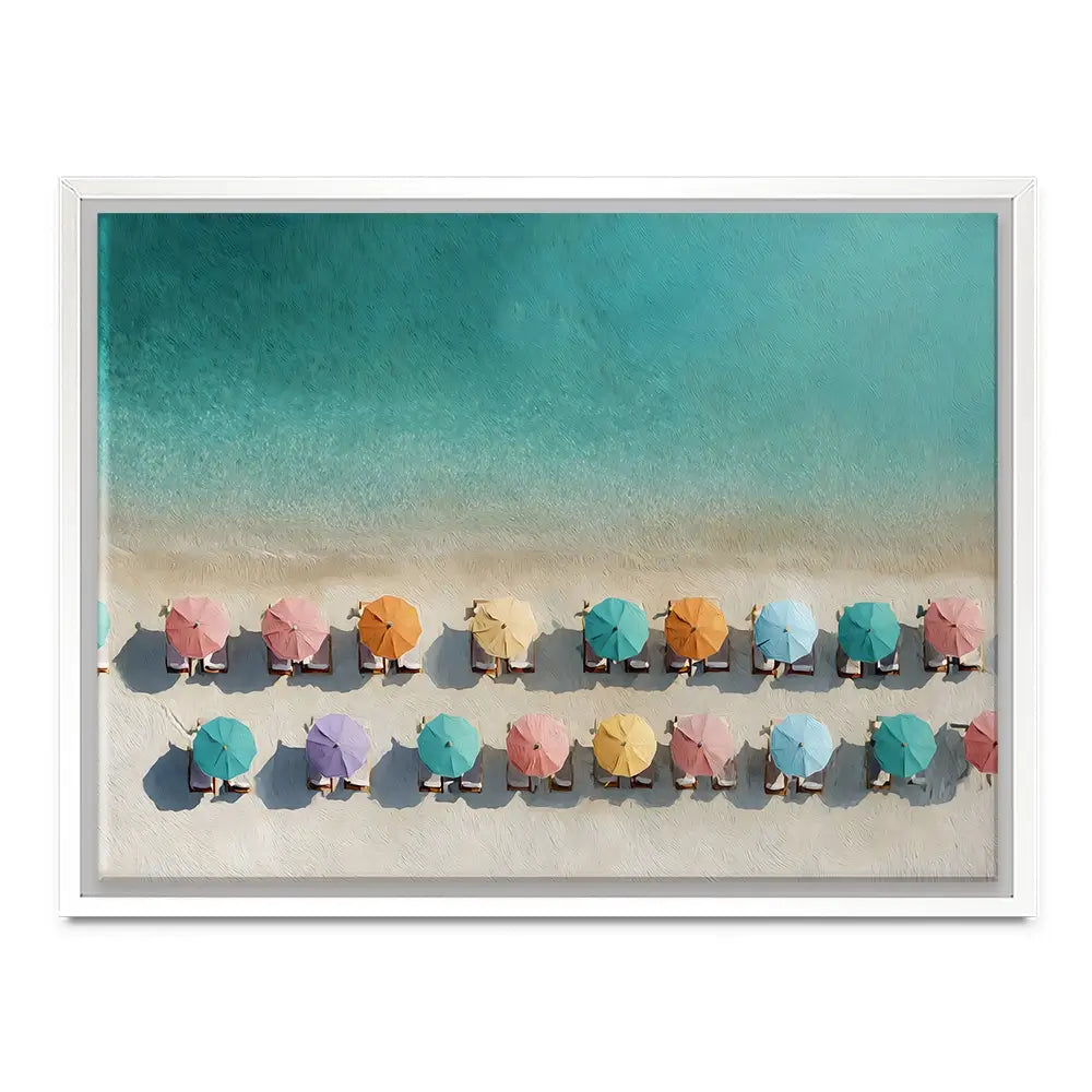 Umbrellas From Above Canvas Print Umbrellas From Above Canvas Print wall art product Art by Özge - Independent