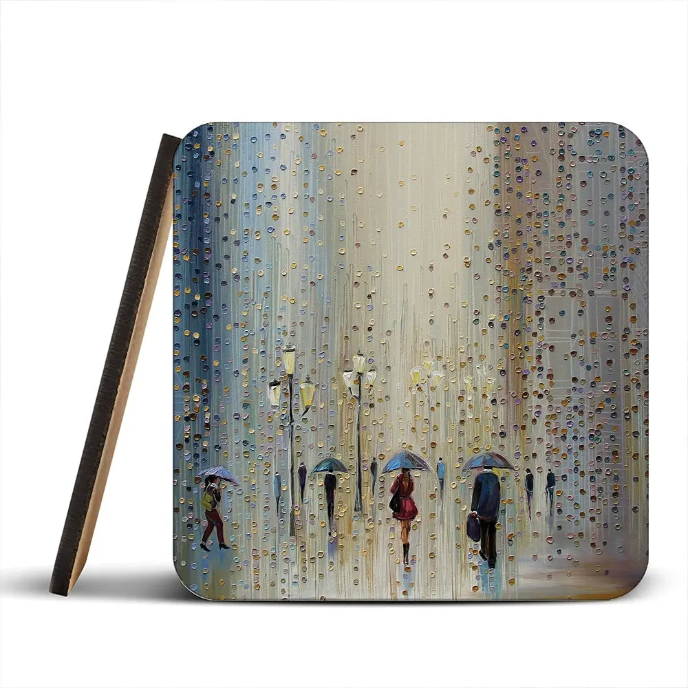 Under A Rainy Sky Coaster Set Under A Rainy Sky Coaster Set wall art product Art Print Shop