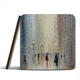 Under A Rainy Sky Coaster Set Under A Rainy Sky Coaster Set wall art product Art Print Shop