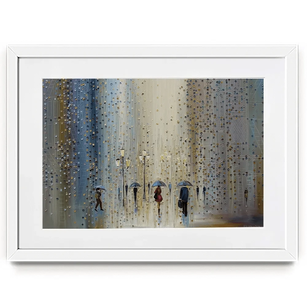Under A Rainy Sky Framed Art Print Under A Rainy Sky Framed Art Print wall art product Ekaterina Ermilkina