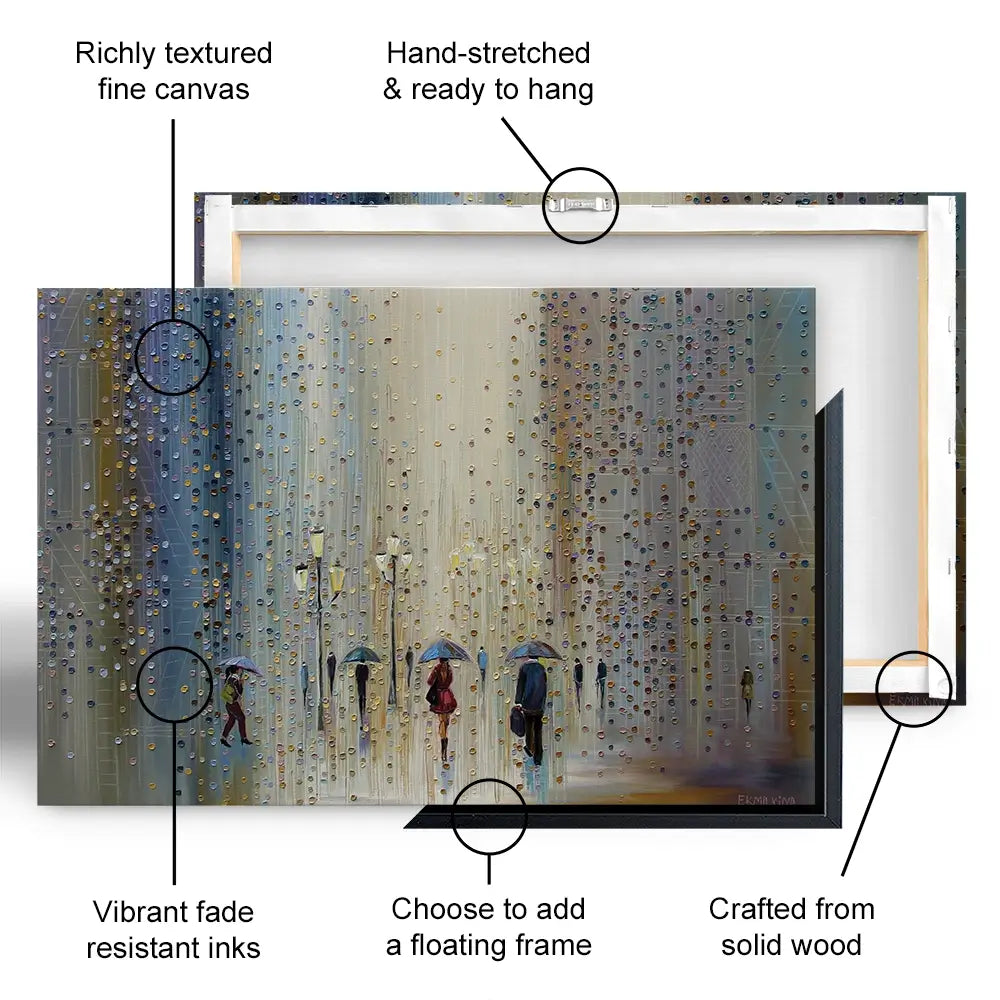 Under A Rainy Sky Oversized Canvas Print Under A Rainy Sky Oversized Canvas Print wall art product Ekaterina Ermilkina