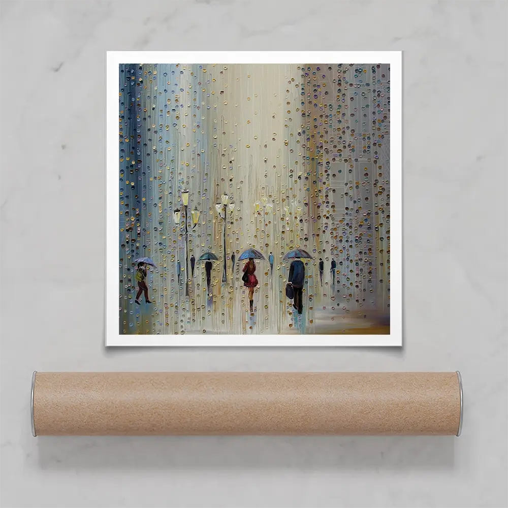 Under A Rainy Sky Square Art Print Under A Rainy Sky Square Art Print wall art product Art Print Shop