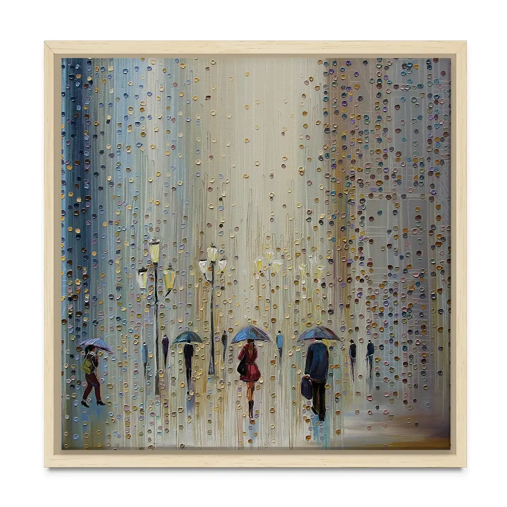 Under A Rainy Sky Square Canvas Print Under A Rainy Sky Square Canvas Print wall art product Art Print Shop