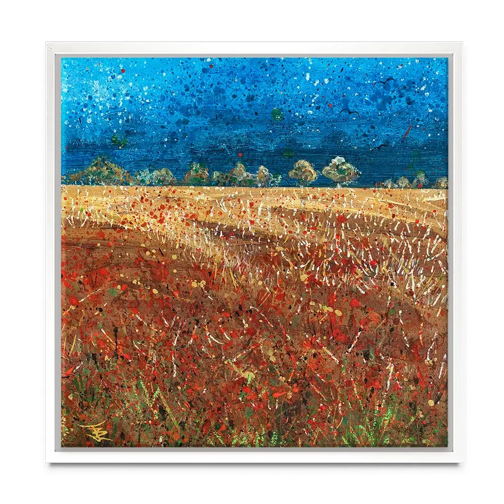 Under Laeden Skies Square Canvas Print Under Laeden Skies Square Canvas Print wall art product Jane Brookshaw