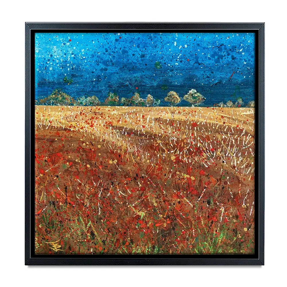 Under Laeden Skies Square Canvas Print Under Laeden Skies Square Canvas Print wall art product Jane Brookshaw