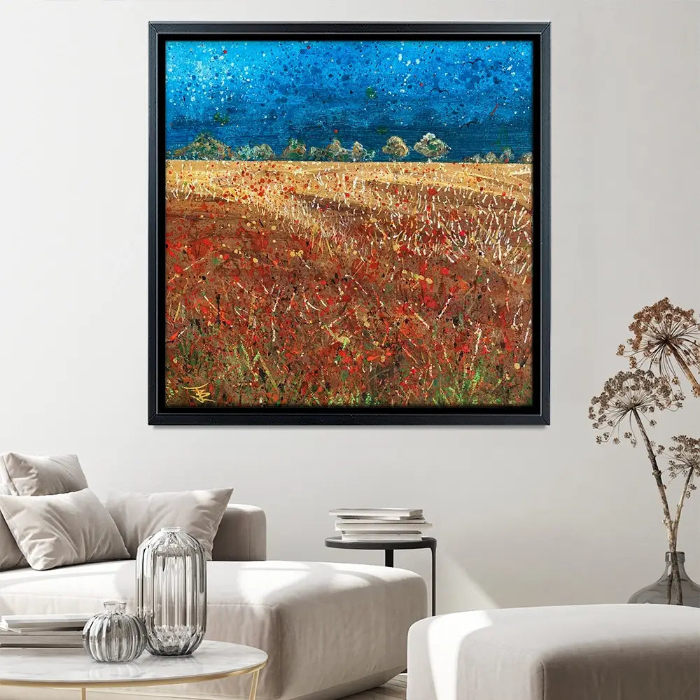 Under Laeden Skies Square Canvas Print Under Laeden Skies Square Canvas Print wall art product Jane Brookshaw