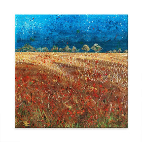 Under Laeden Skies Square Canvas Print Under Laeden Skies Square Canvas Print wall art product Jane Brookshaw