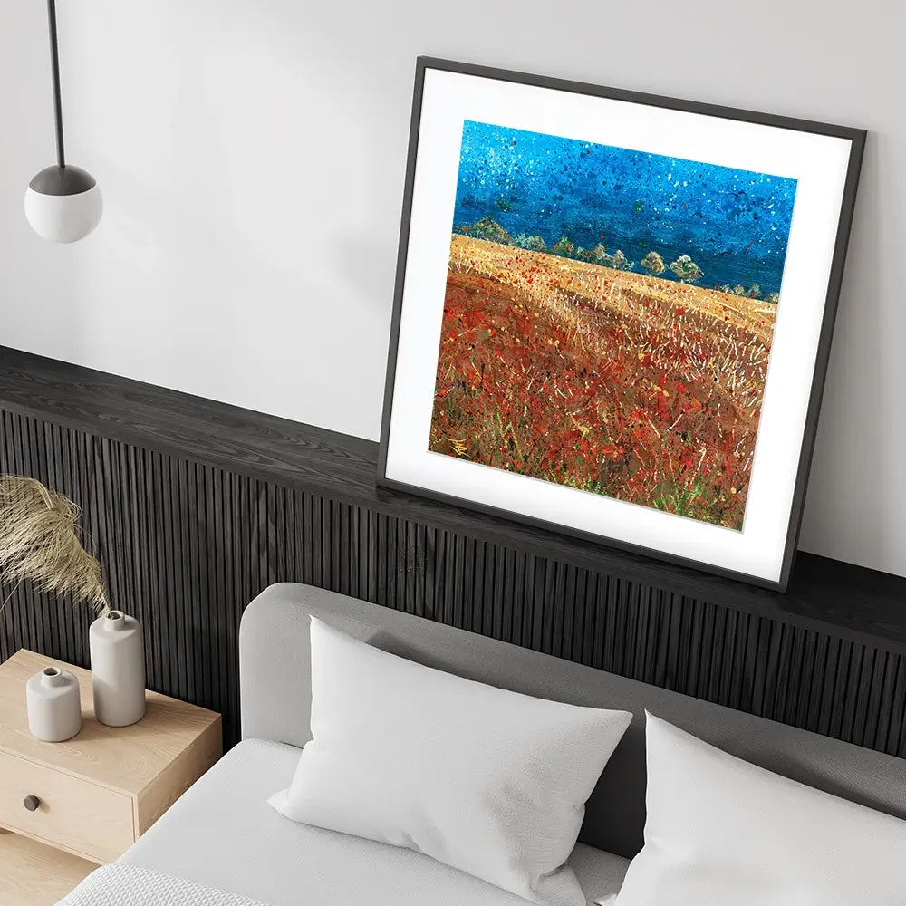 Under Laeden Skies Square Framed Art Print Under Laeden Skies Square Framed Art Print wall art product Jane Brookshaw