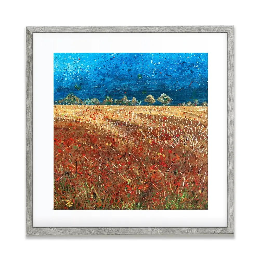 Under Laeden Skies Square Framed Art Print Under Laeden Skies Square Framed Art Print wall art product Jane Brookshaw