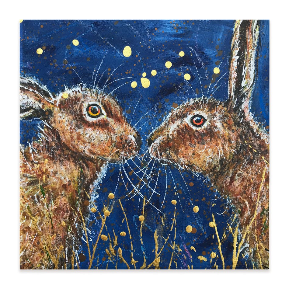 Under The Night Sky Square Canvas Print wall art product Jane Brookshaw