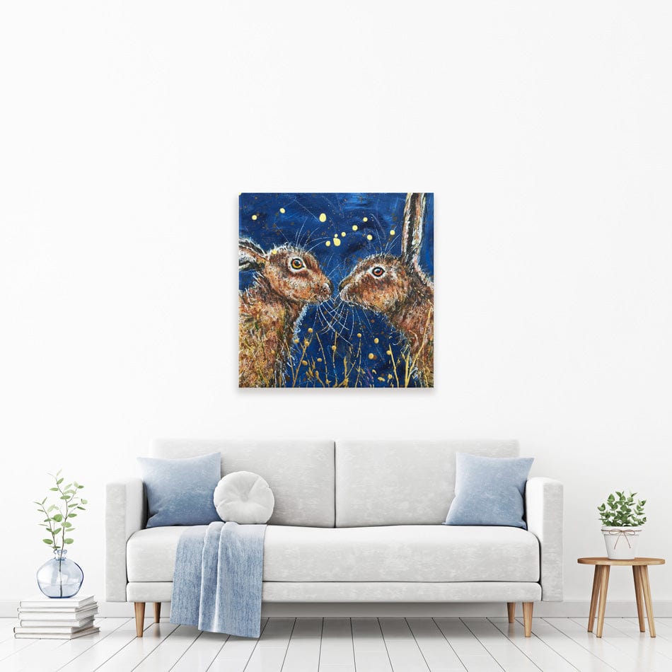 Under The Night Sky Square Canvas Print wall art product Jane Brookshaw